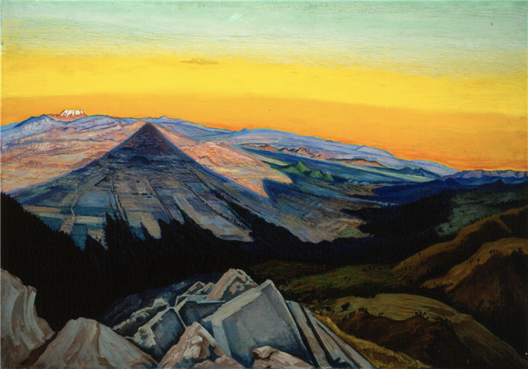Dr. Atl (Mexican, 1875–1964), La sombra del Popo, 1942.