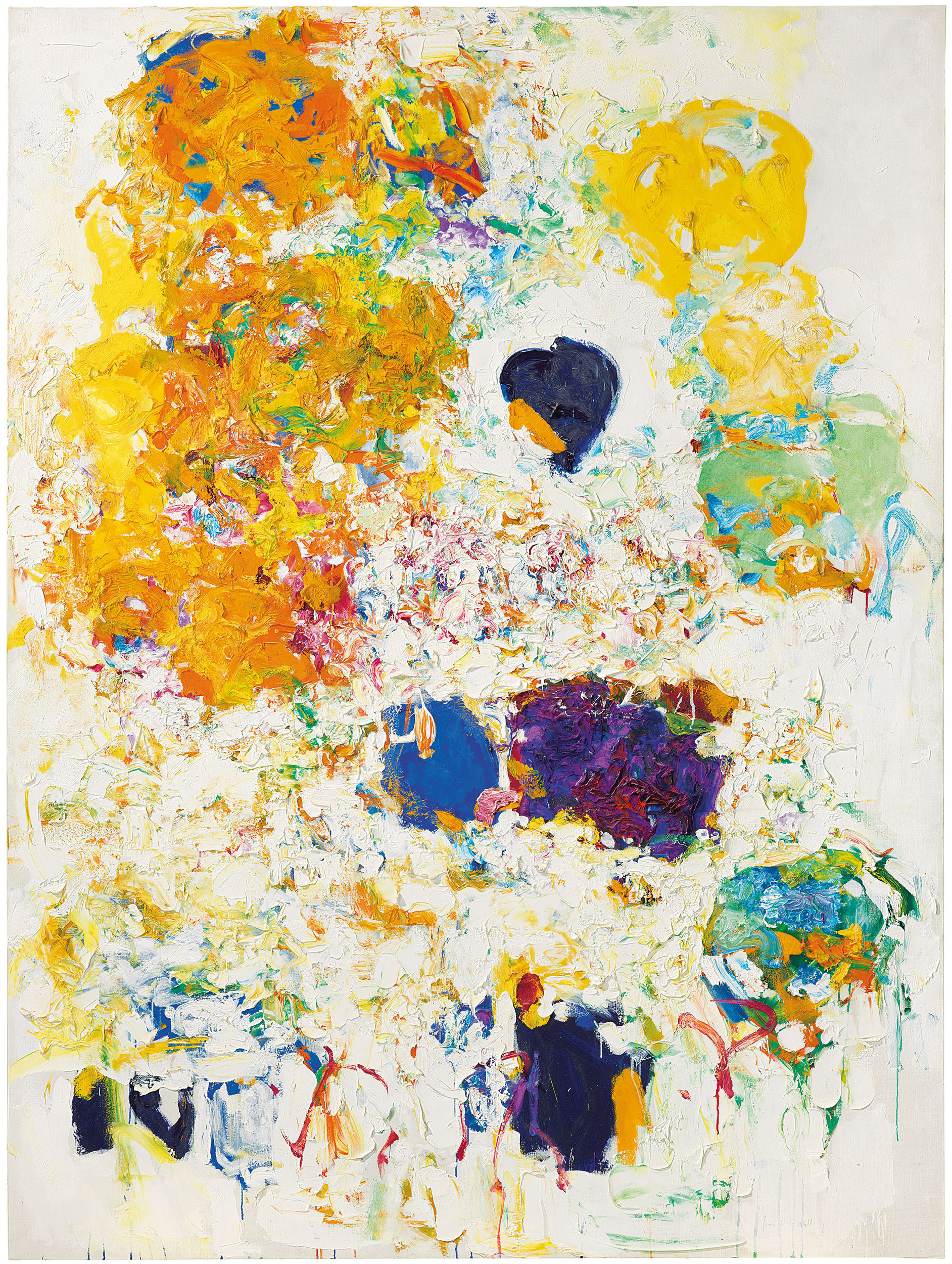 Joan Mitchell, Blueberry (1969). Oil on canvas. Private Collection. © Estate of Joan Mitchell.